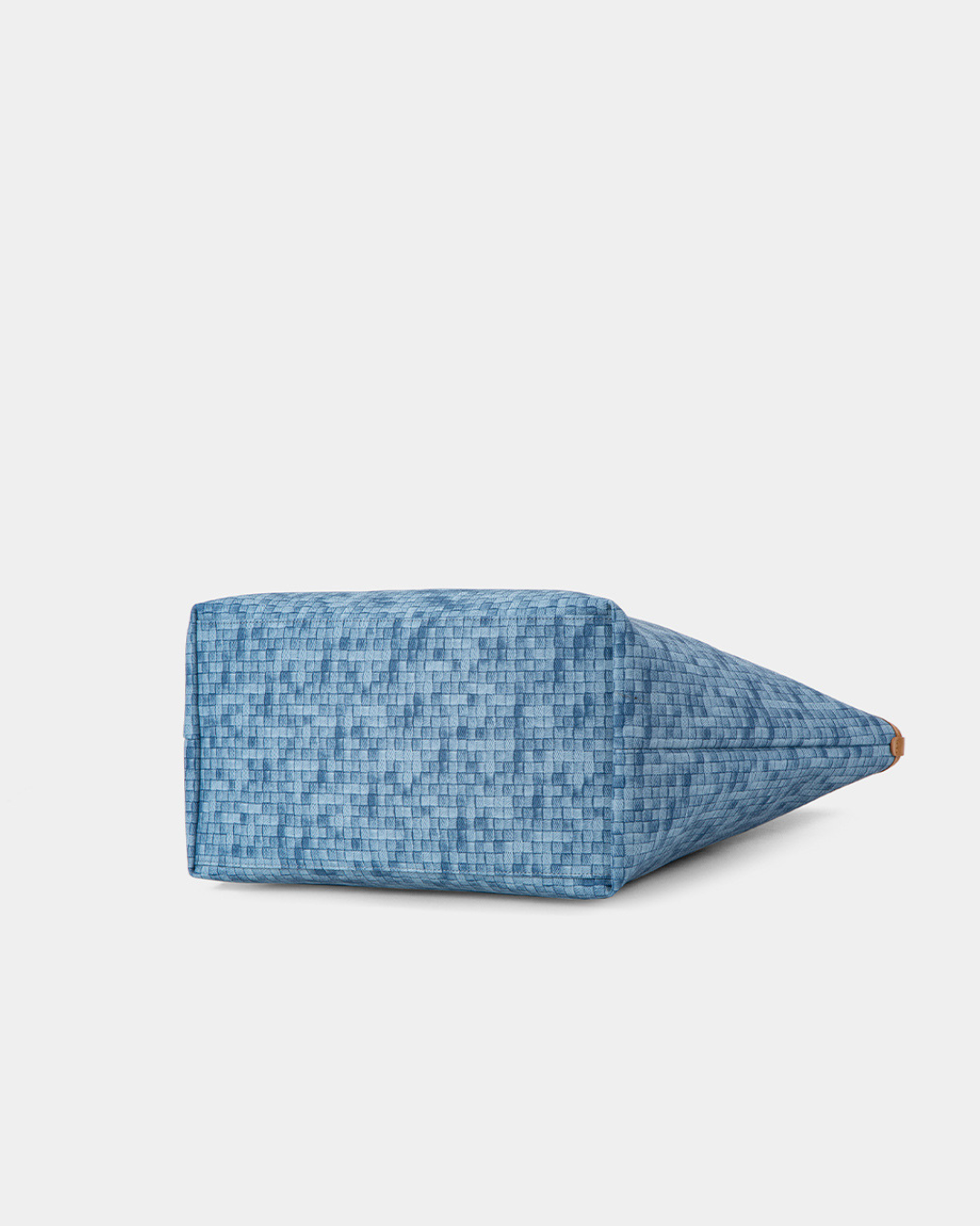 The Bagco - Woven Tote Bag with Leather Trim