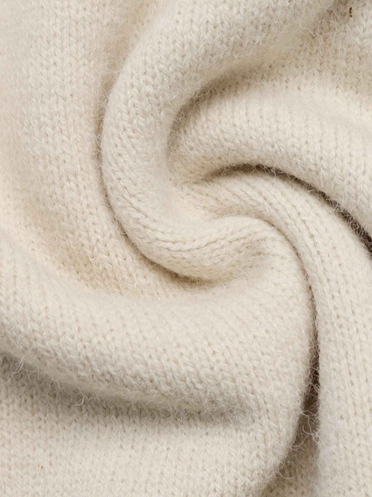 Broderie Lace Trim Crew Neck Layered Knit Jumper