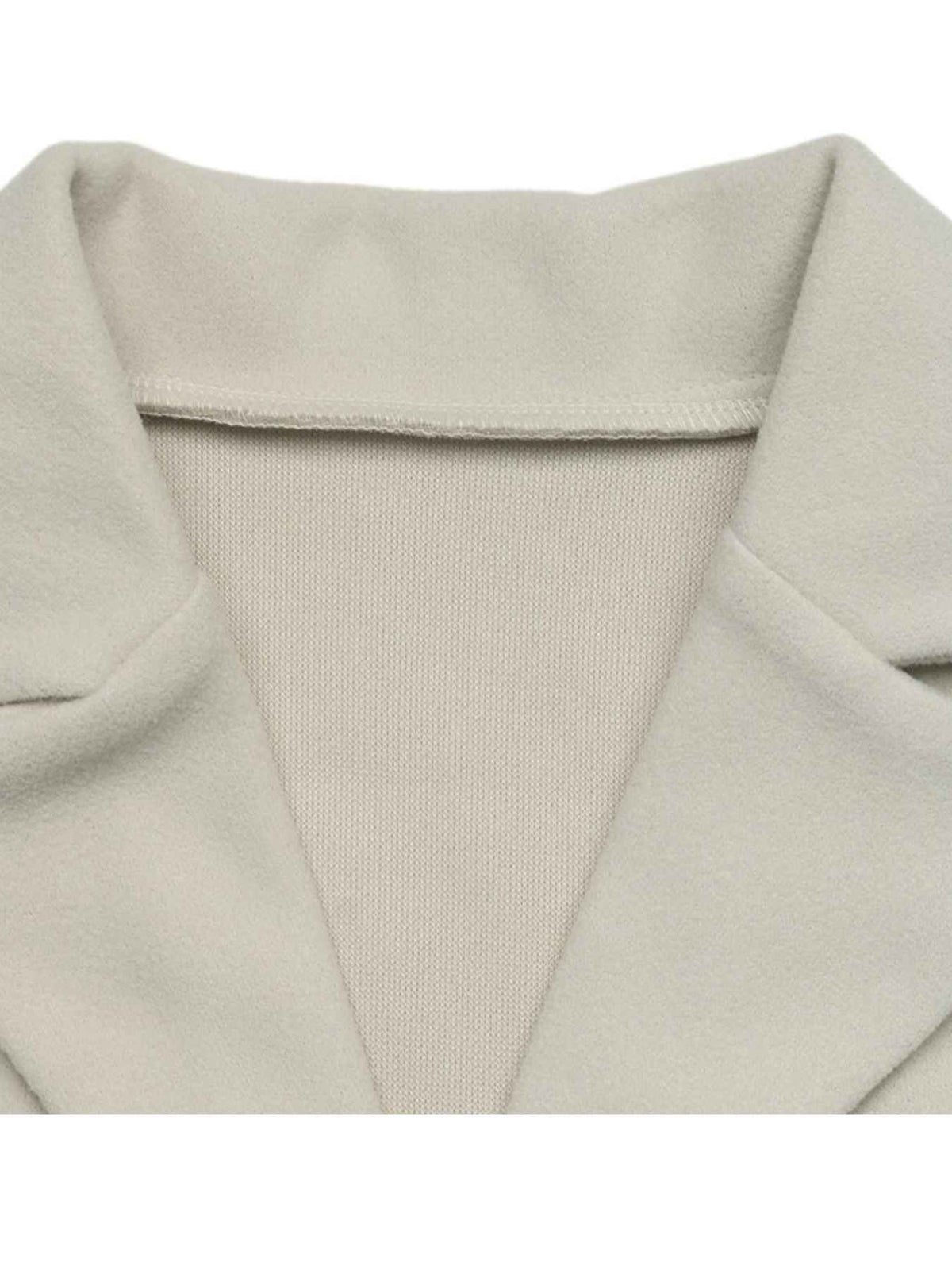 Tie Waist Single Breasted Short Belted Coat