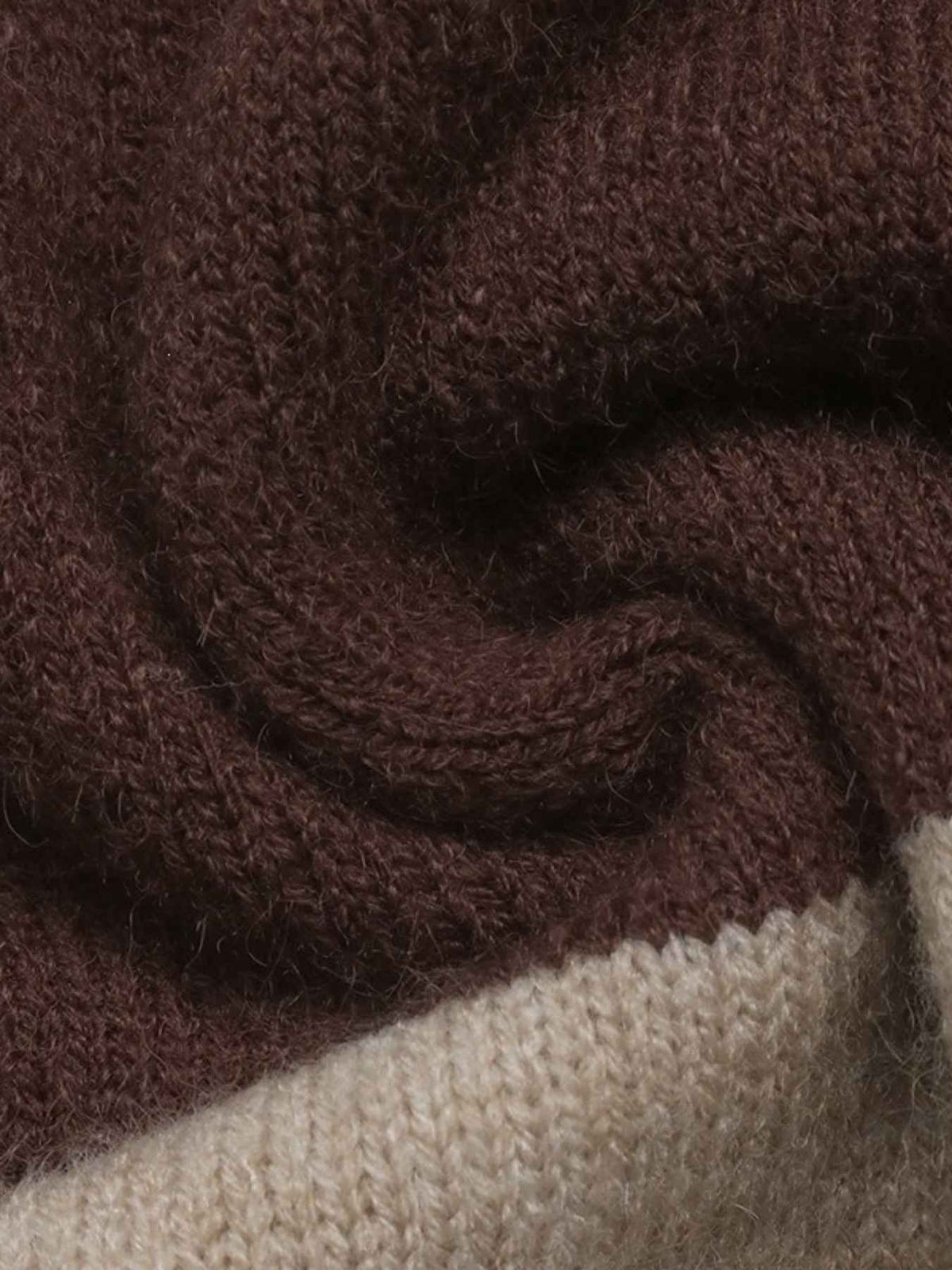Contrast Collar Colour Block Knitted Rugby Polo Jumper