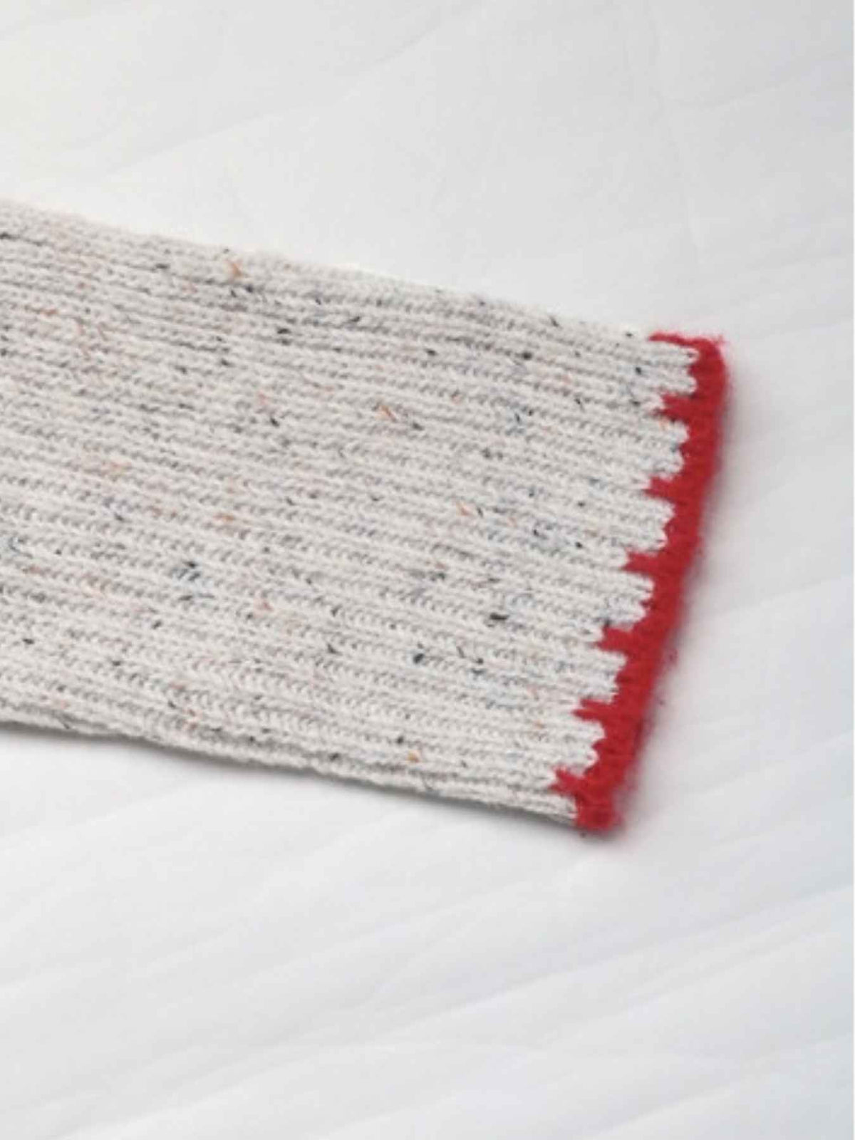 Contrast Stitch Mock Neck Heart Knit Jumper