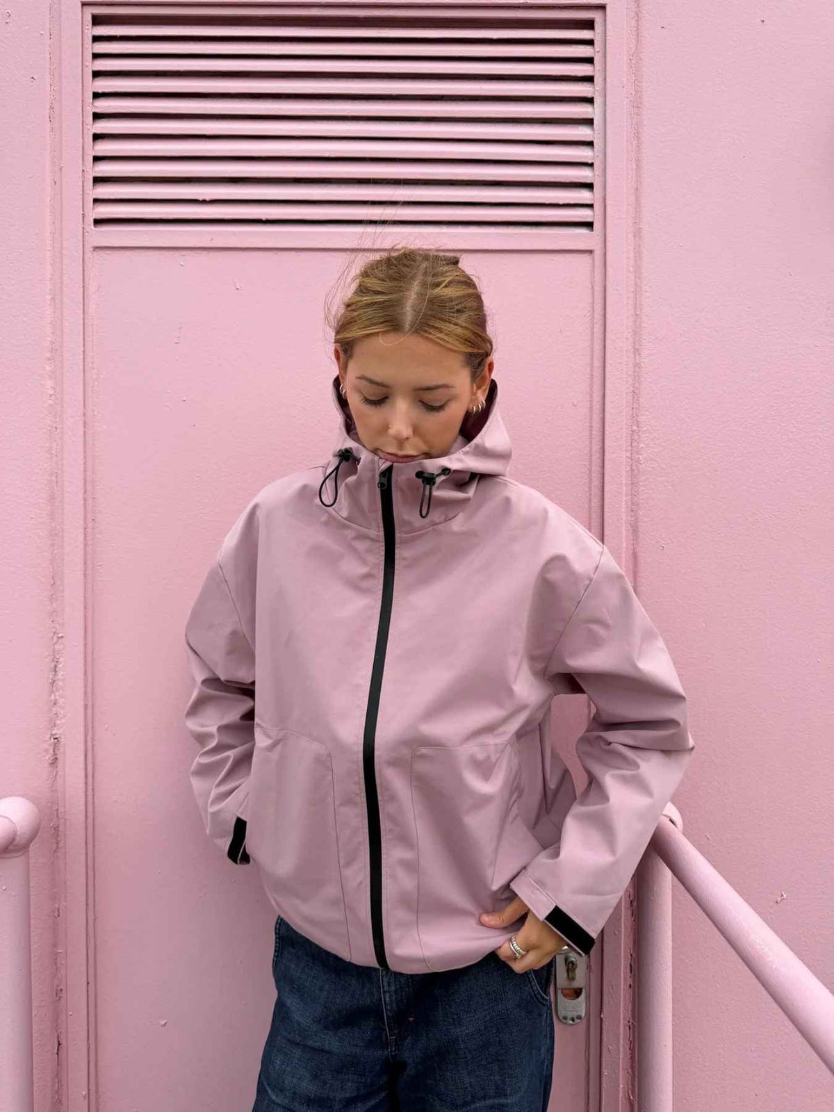 Water Reactive Cheetah Rain Jacket