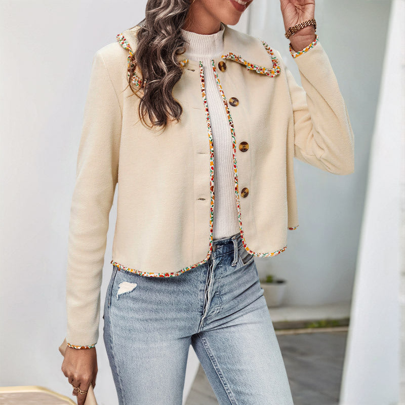 Women's Fringe Trim Jacket - side view