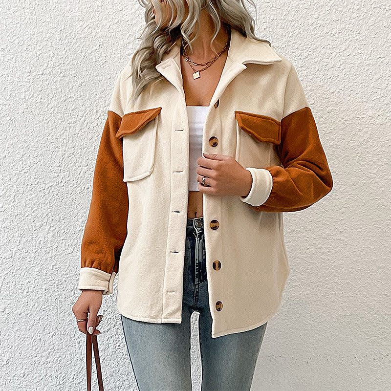 Women's Teddy Jacket in Beige, view 2