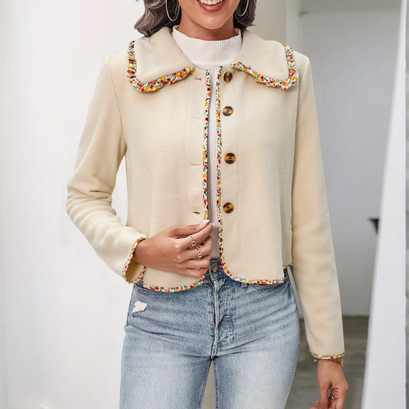 Women's Fringe Trim Jacket - front view