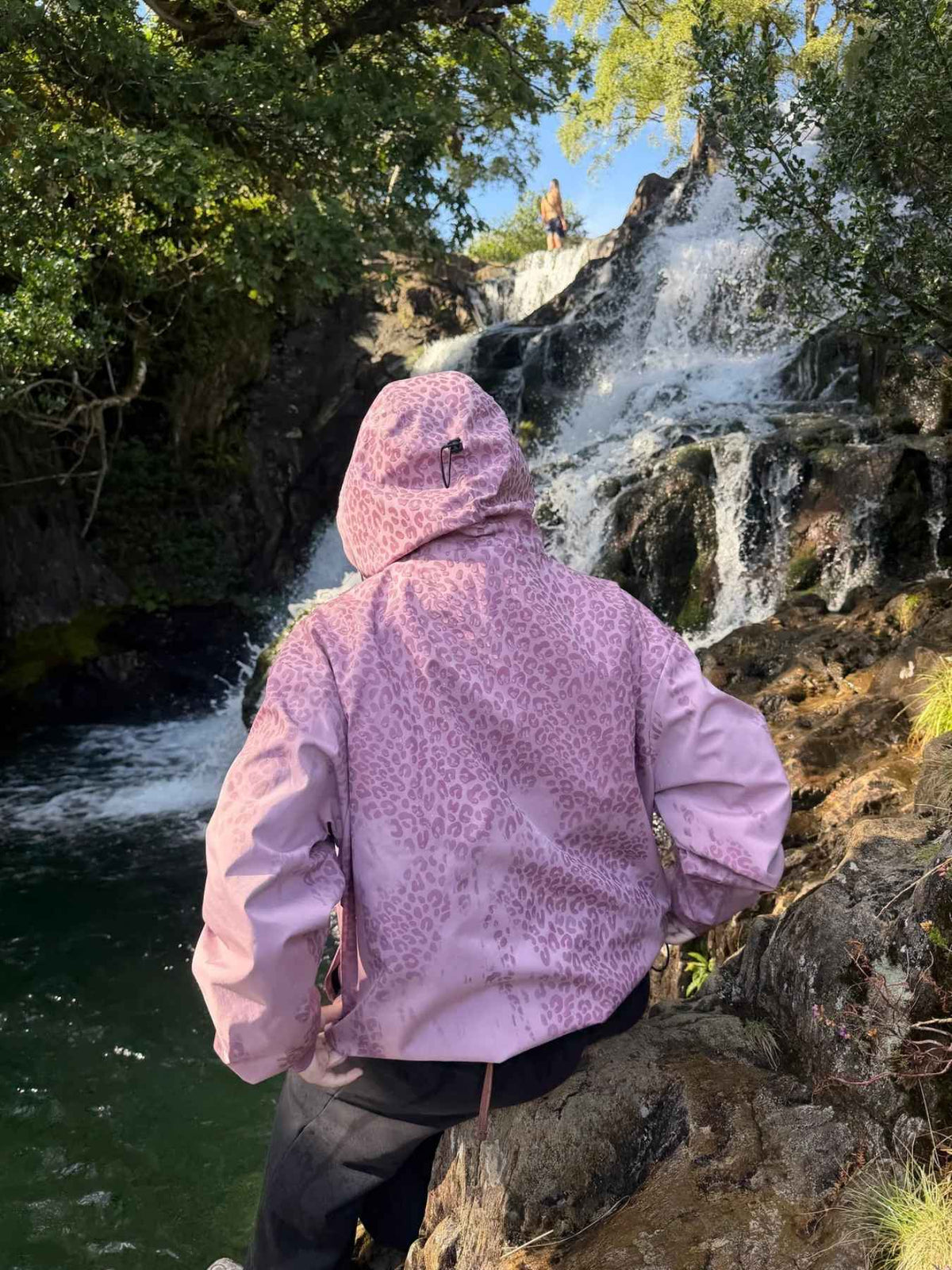Water Reactive Cheetah Rain Jacket