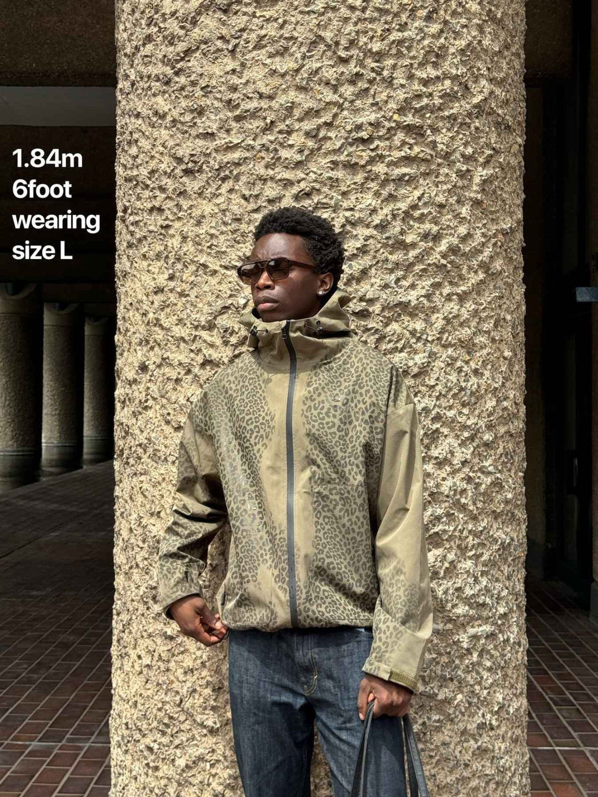 Water Reactive Cheetah Rain Jacket