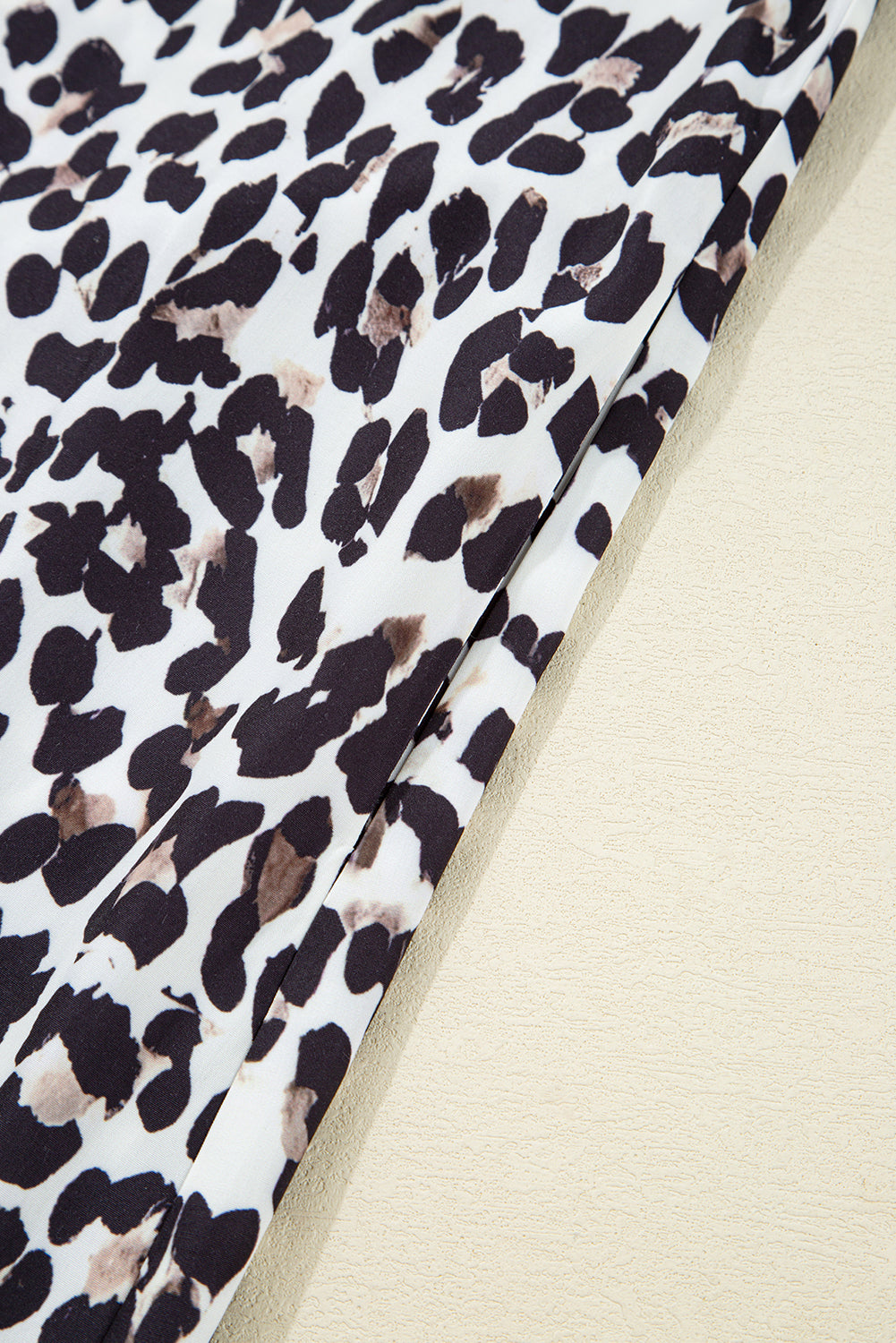 Women's Leopard Print Long Sleeve Summer Mini Dress