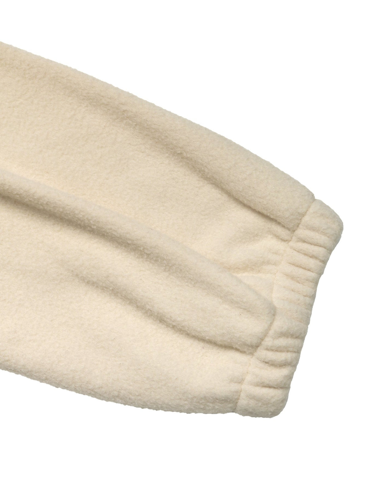 Women's Zip Fleece Jacket in Cream, view 9