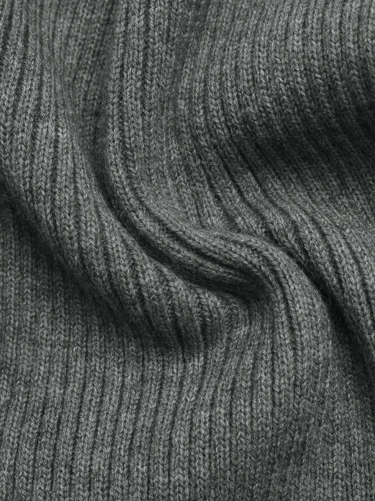 Women's Button Neck Jumper in Grey, view 9