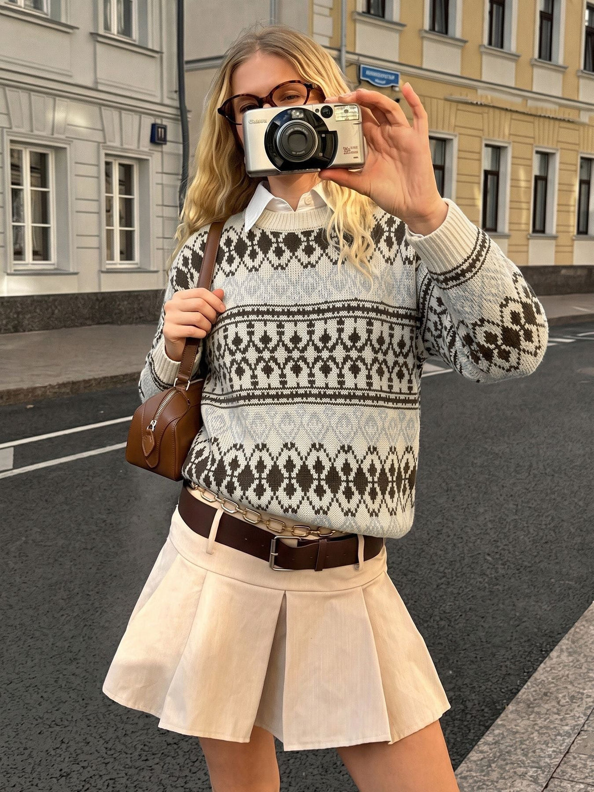 Women's Nordic Jumper in Multicolor, view 7