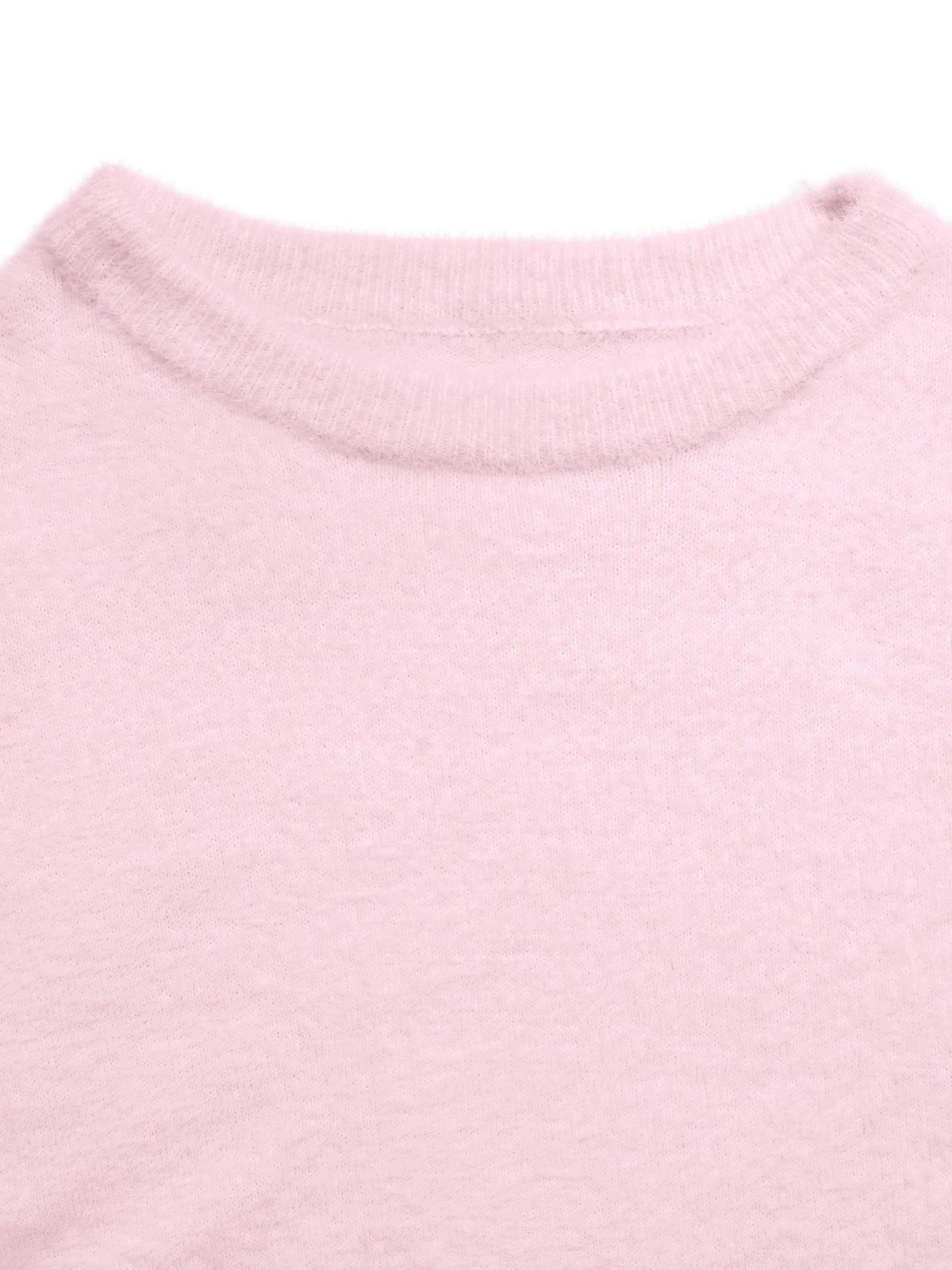 Women's Fluffy Jumper in Pink, view 10