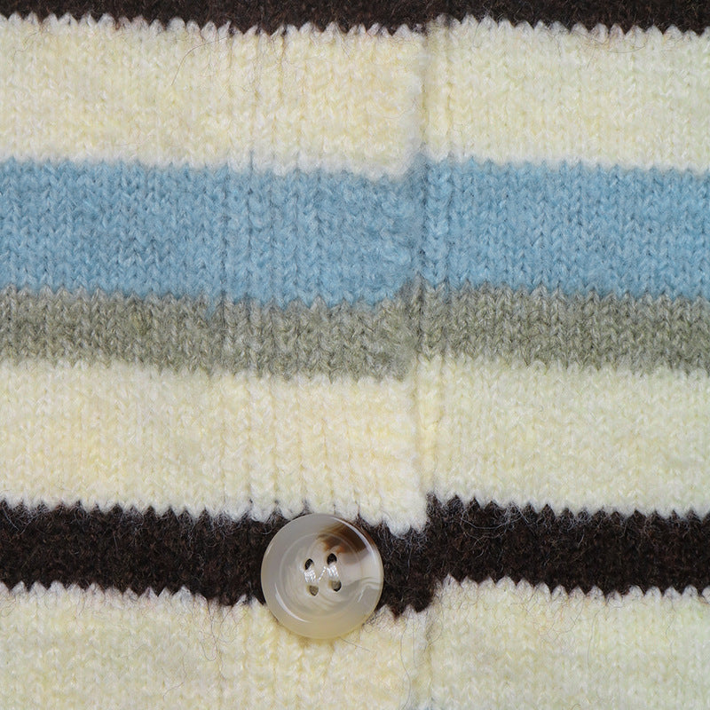 Women's Striped Cardigan in Multicolor, view 8