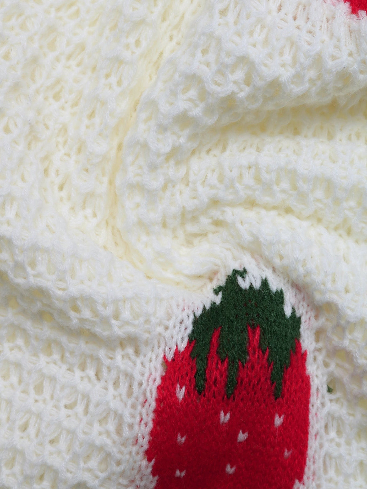 Women's Strawberry Cardigan in Cream, view 9
