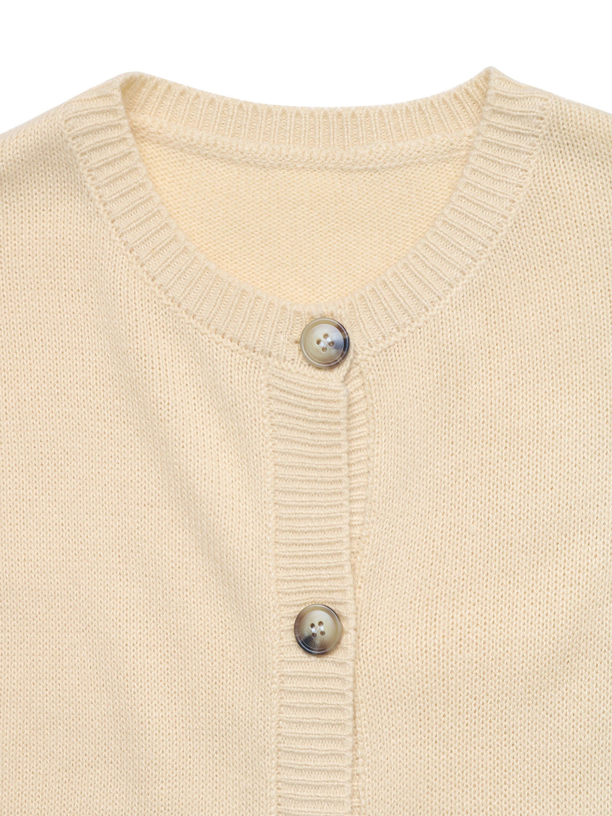 Women's Teddy Bear Cardigan in Cream, view 7