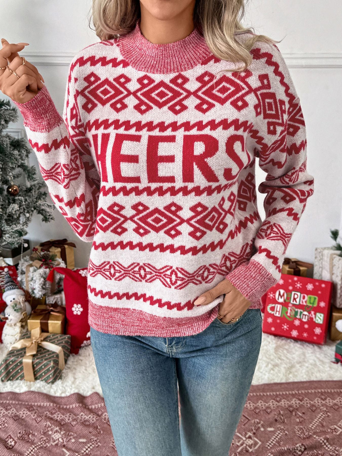Women's Cheer Jumper in Multicolor, view 3