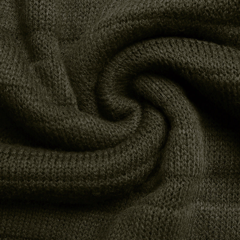 Women's Off Shoulder Jumper in Army Green, view 9