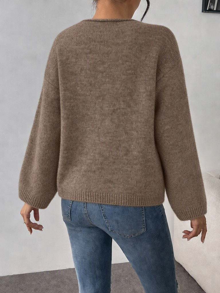 Women's Sunflower Jumper in Camel, view 3