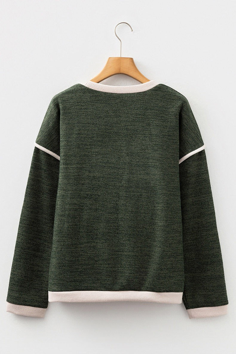 Women's Duck Graphic Sweatshirt in Green, view 5