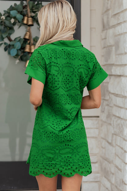 Women's Green Summer Mini Dress