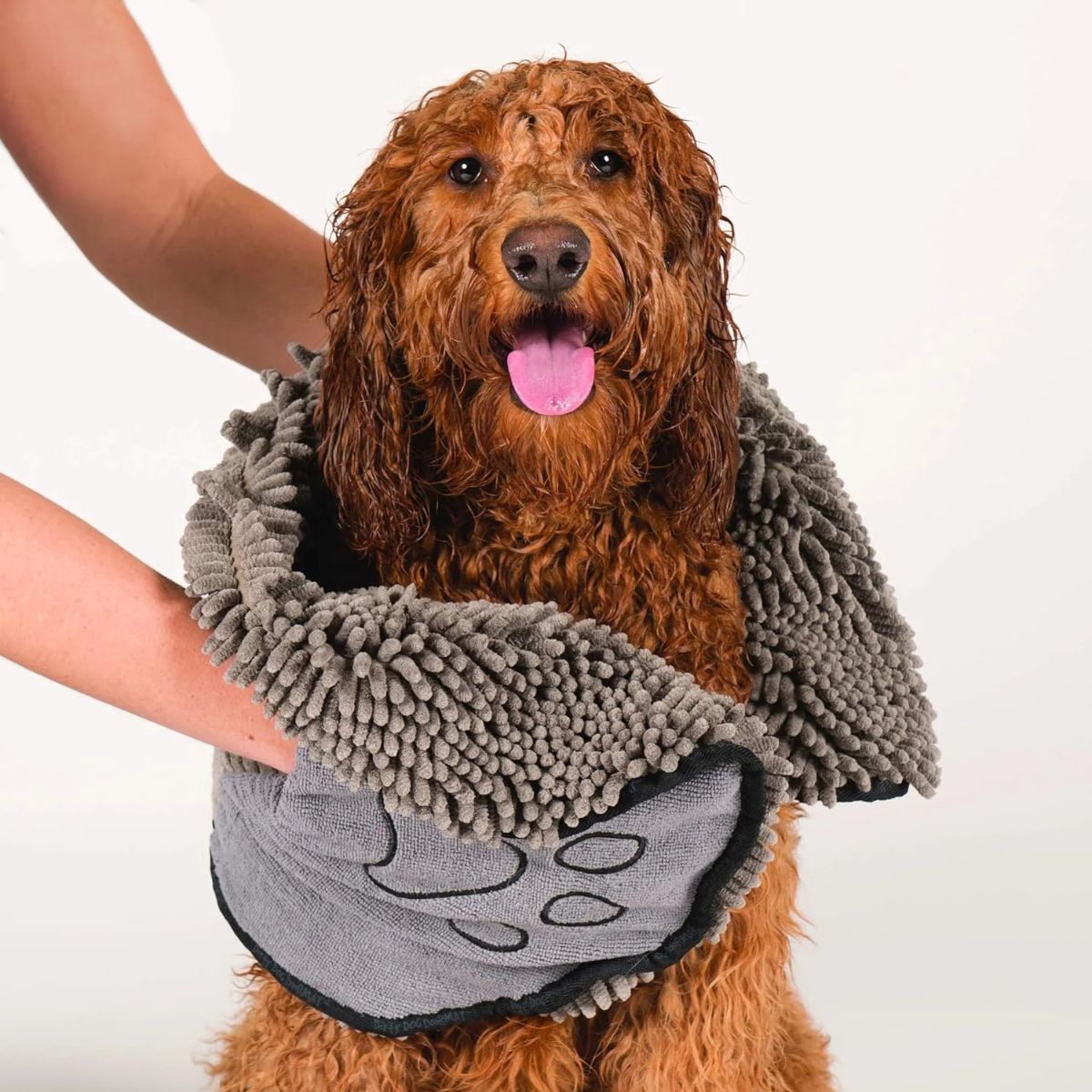 Microfibre Dog Towel – Super Absorbent & Quick-Dry, Double Pockets