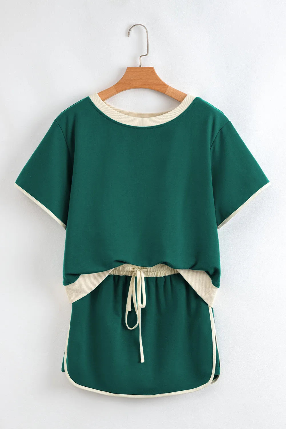 Colourblock Co-ord Set with Drop Shoulder Top and Skort