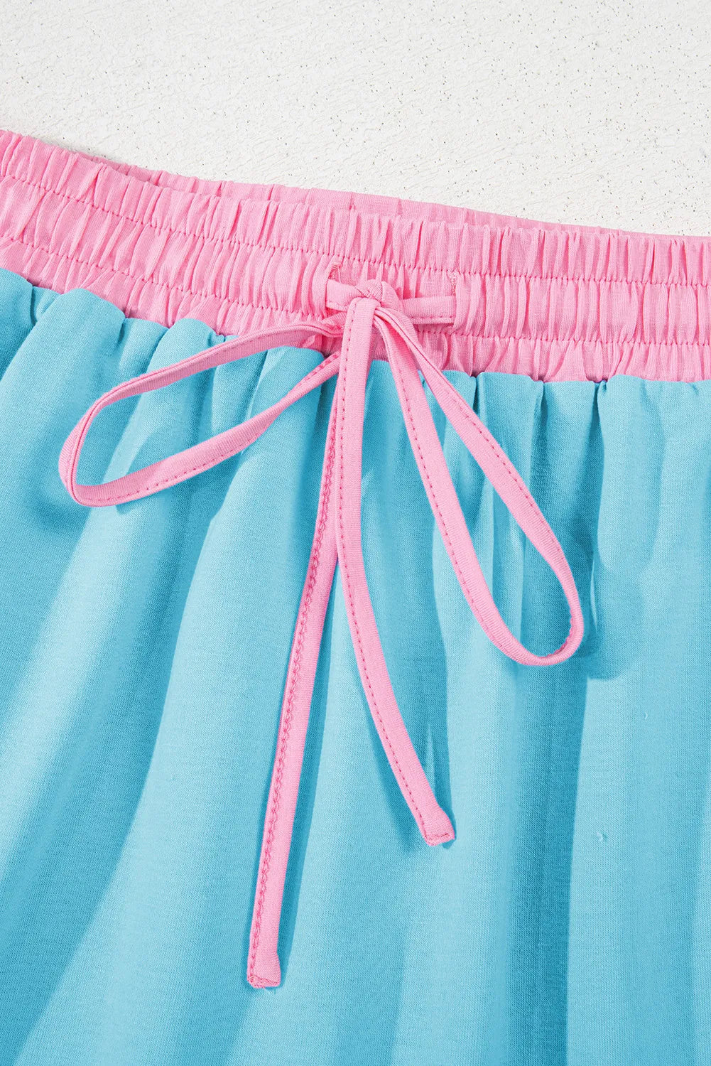 Colourblock Co-ord Set with Drop Shoulder Top and Skort