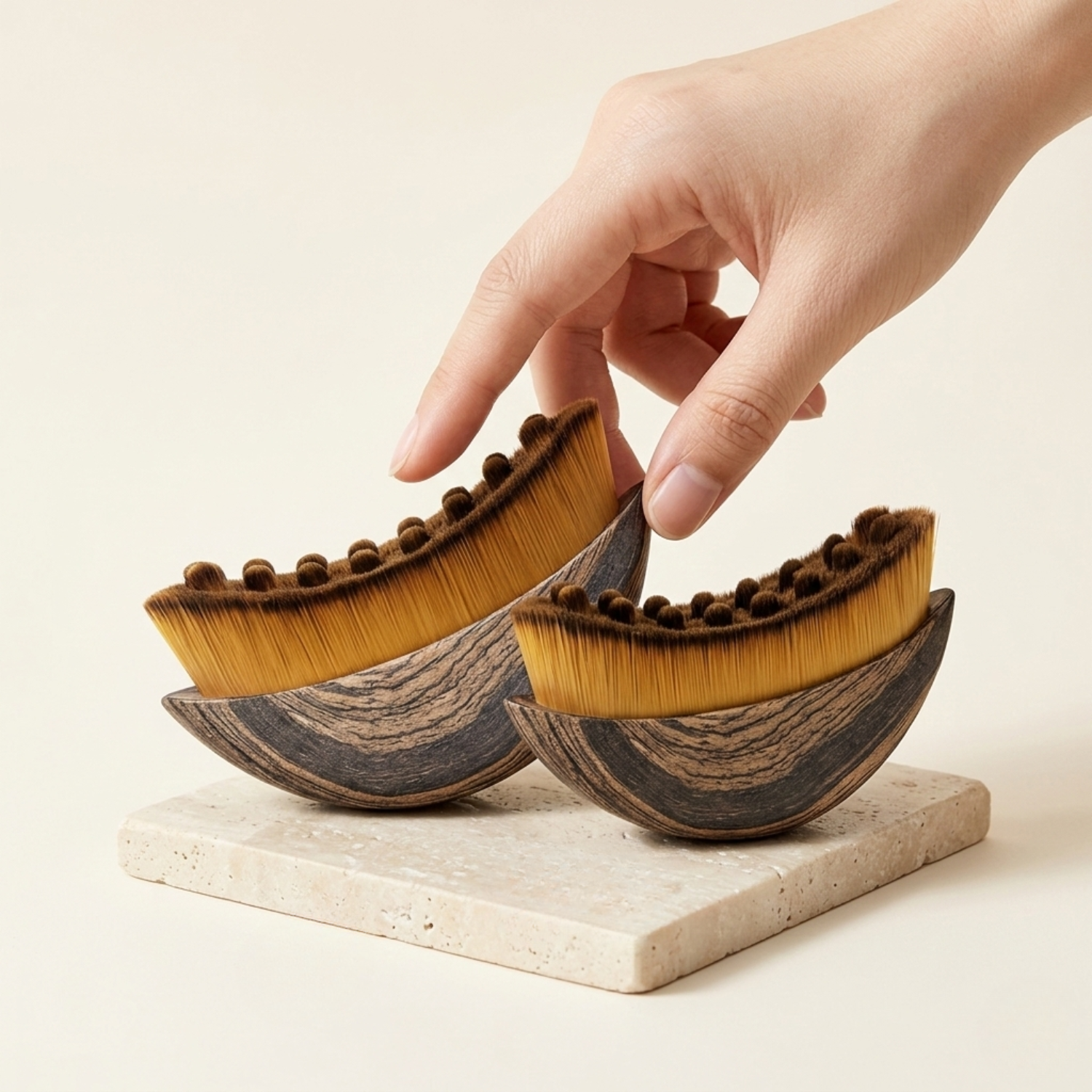 Almorio Facial Dry Brush for Lymphatic Drainage