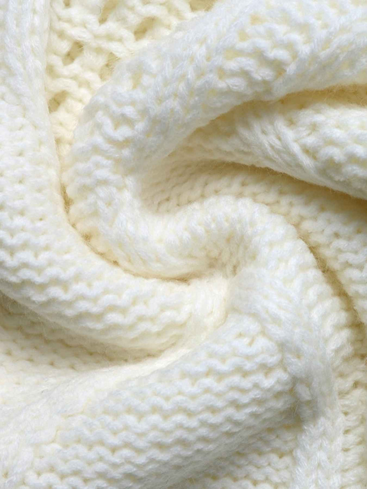 Contrast Stitch Patchwork Cable Knit Jumper