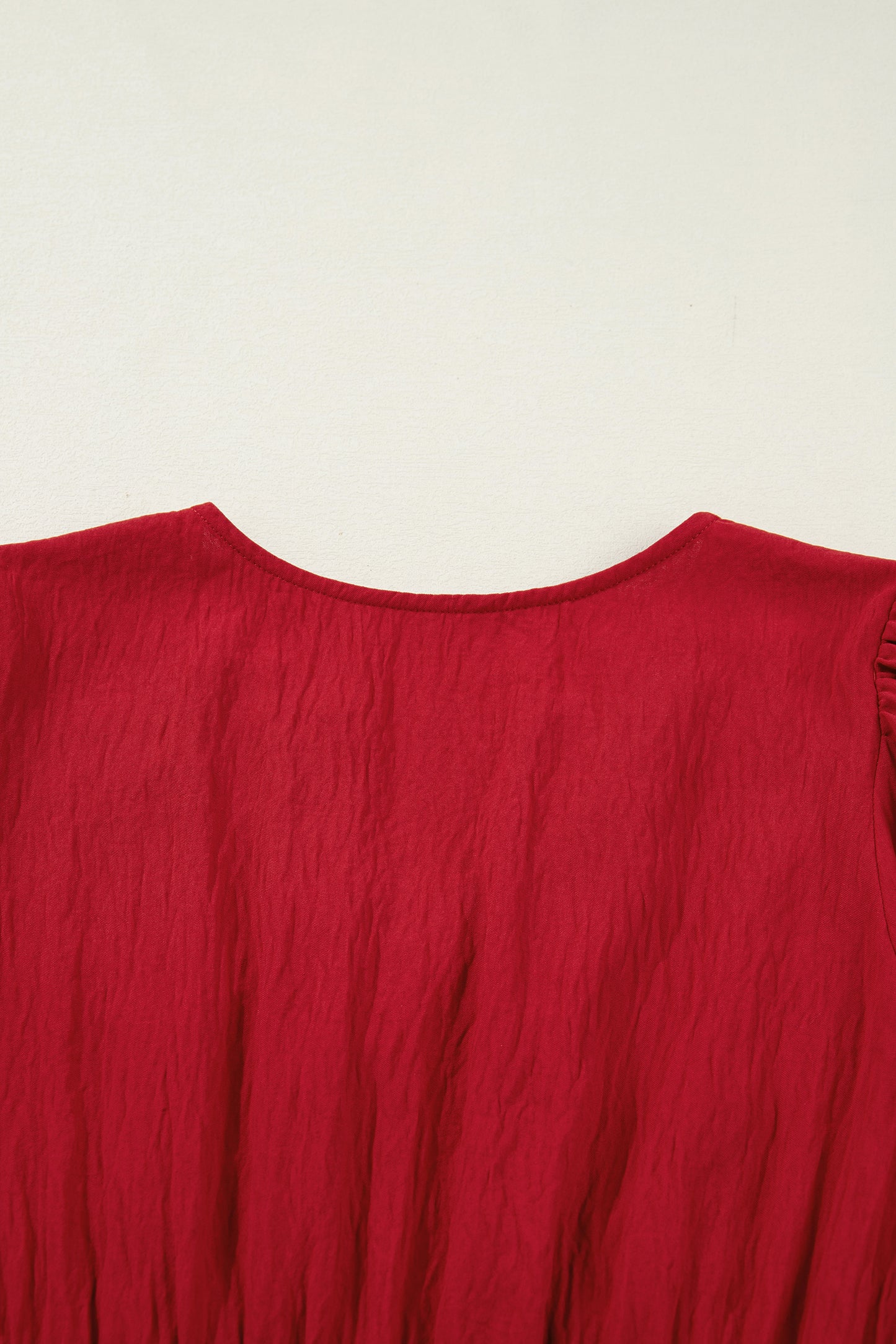 Women's Red Long Sleeve Summer Maxi Dress