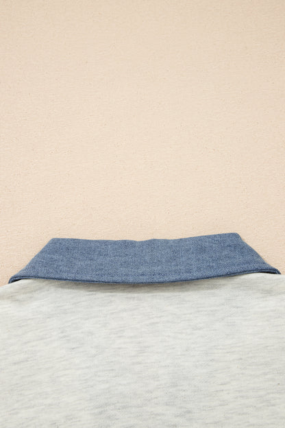 Women's Denim Color Block Patchwork Summer Mini Dress