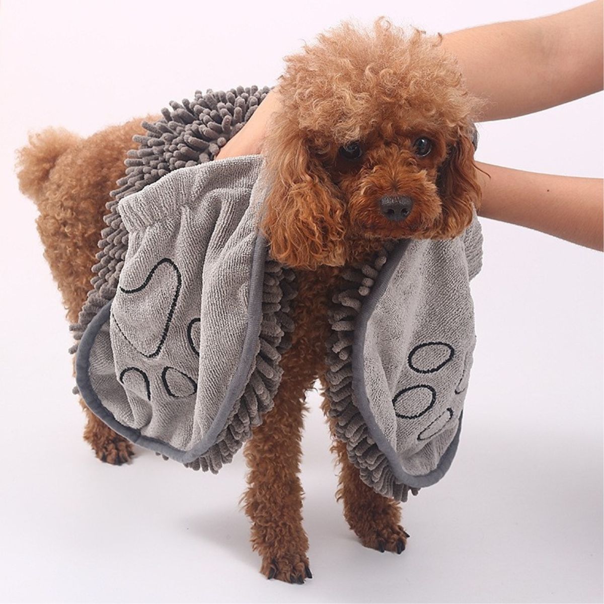 Microfibre Dog Towel – Super Absorbent & Quick-Dry, Double Pockets