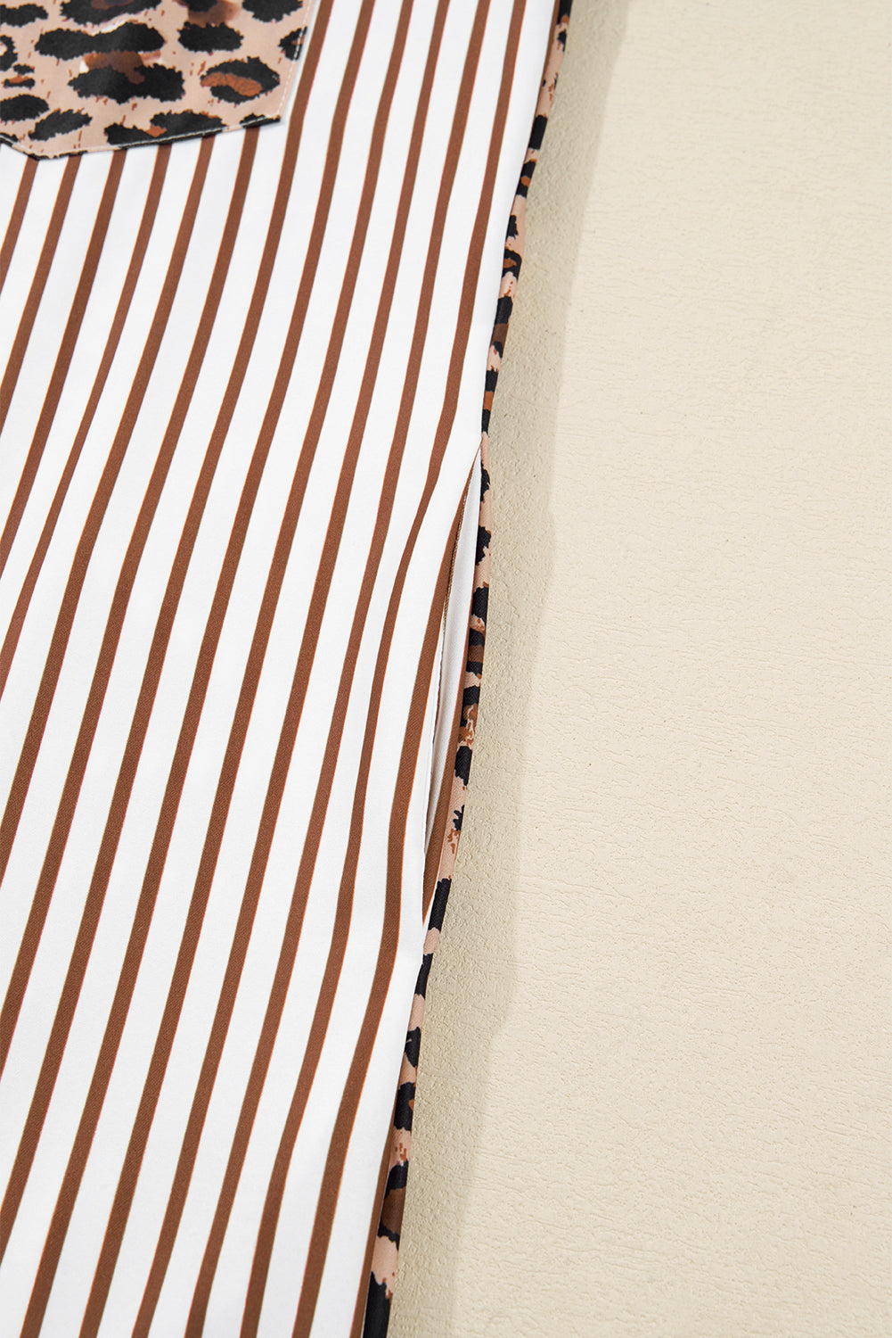 Women's Brown Stripe Summer Maxi Dress