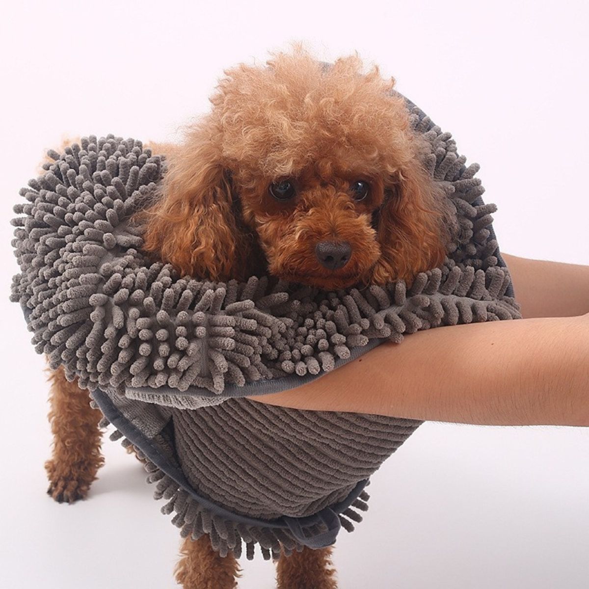 Microfibre Dog Towel – Super Absorbent & Quick-Dry, Double Pockets