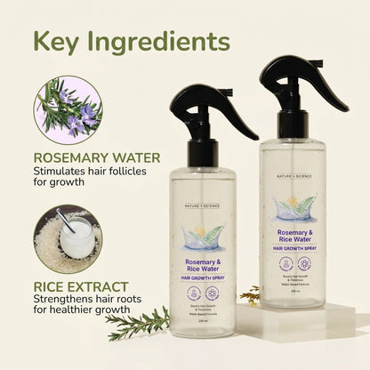Almorio Rosemary & Rice Water Hair Growth Spray