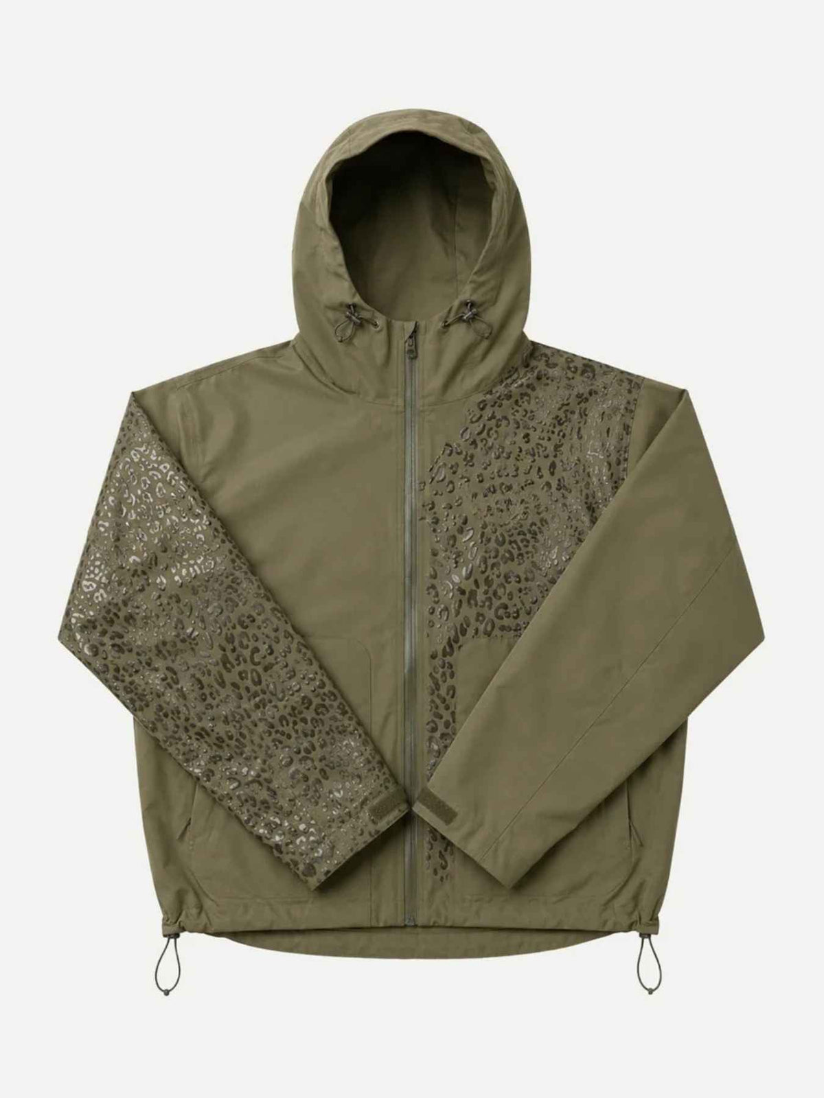 Water Reactive Cheetah Rain Jacket