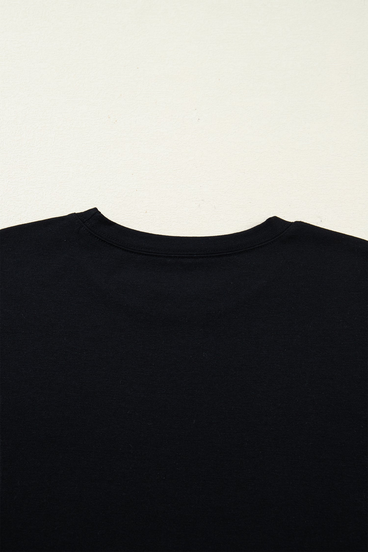 Black Floral Patchwork Short Sleeve T Shirt Loose Maxi Dress