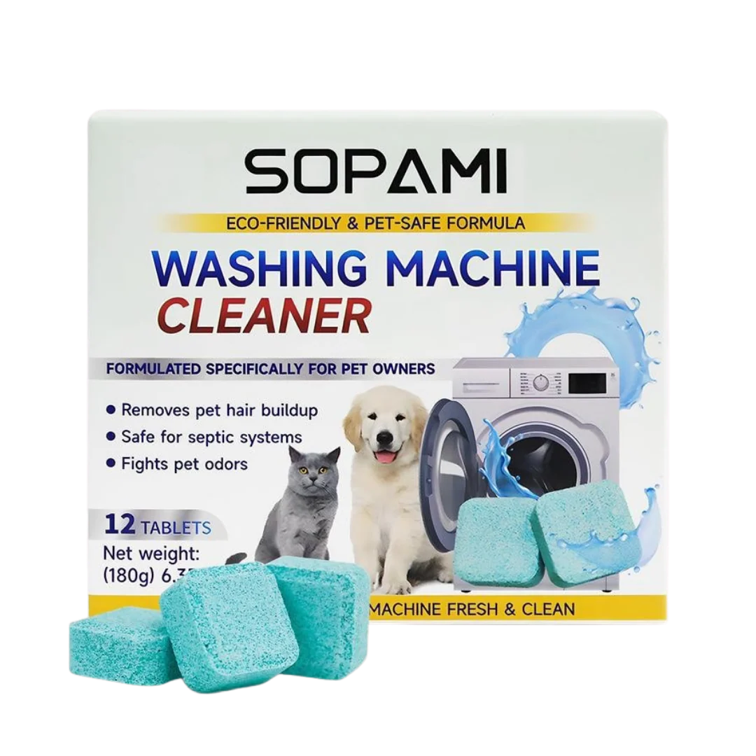 Sopami - Pet Hair & Odour Washing Machine Cleaner Tablets