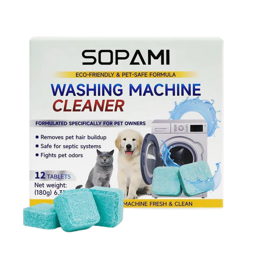 Sopami - Pet Hair & Odour Washing Machine Cleaner Tablets