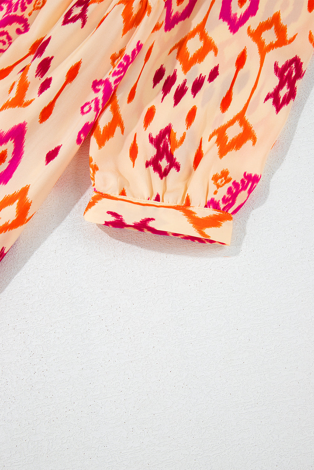 Women's Orange Western Abstract Geometric Summer Midi Dress
