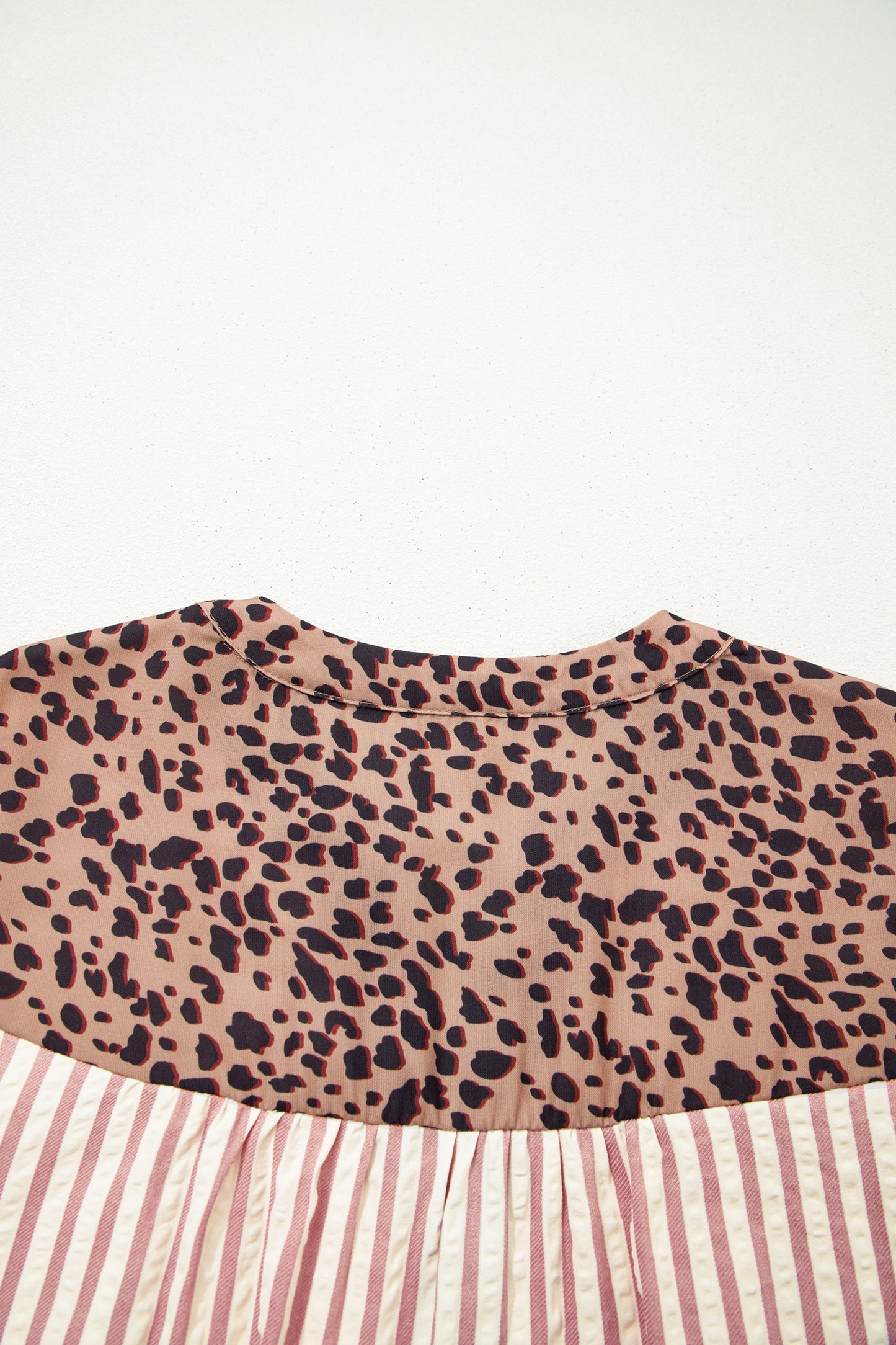 Women's Pink Striped Button Down Summer Mini Dress