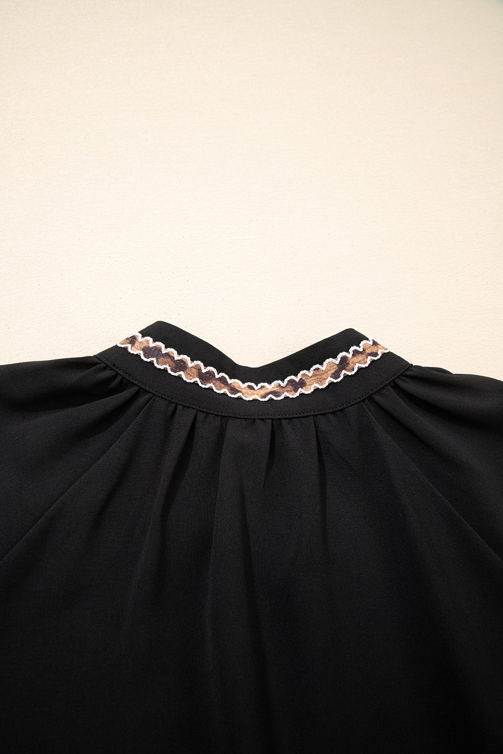 Women's Black V Neck Summer Mini Dress
