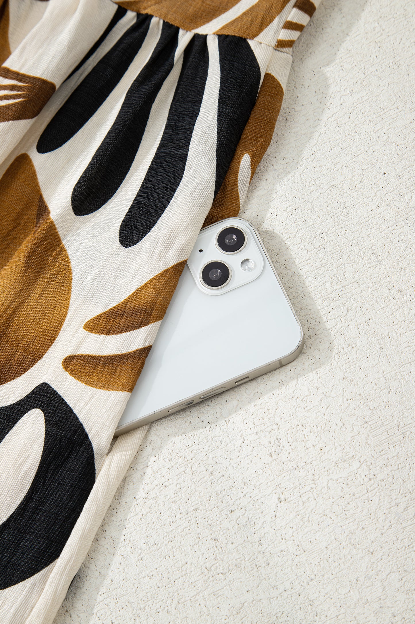 Women's Brown Floral Long Sleeve Summer Maxi Dress