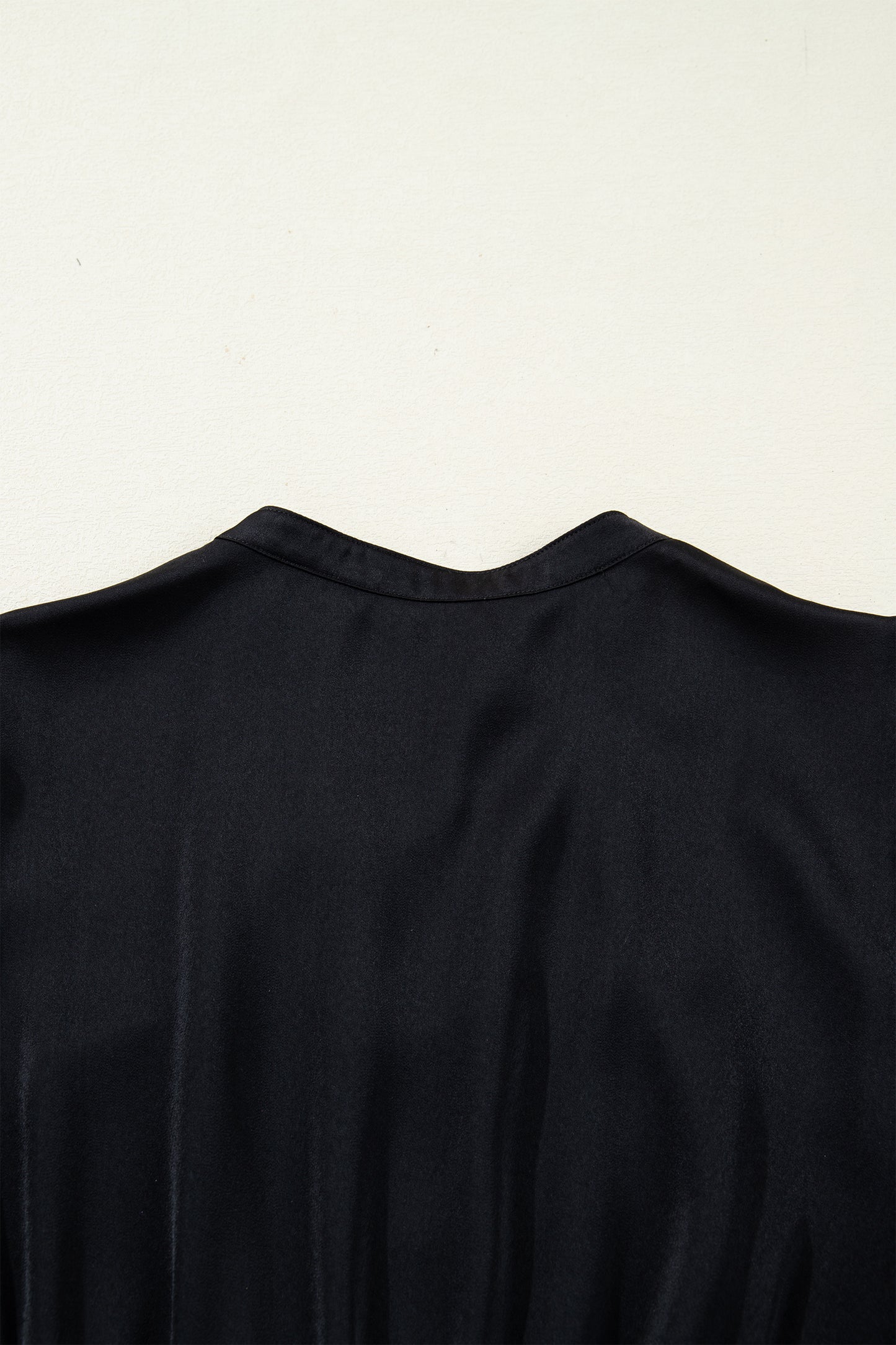 Women's Black Flounced Bracelet Sleeve Summer Midi Dress