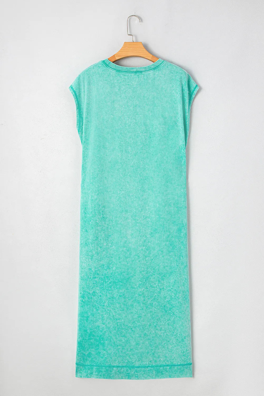 T-shirt Maxi Dress with Side Slits and Pockets
