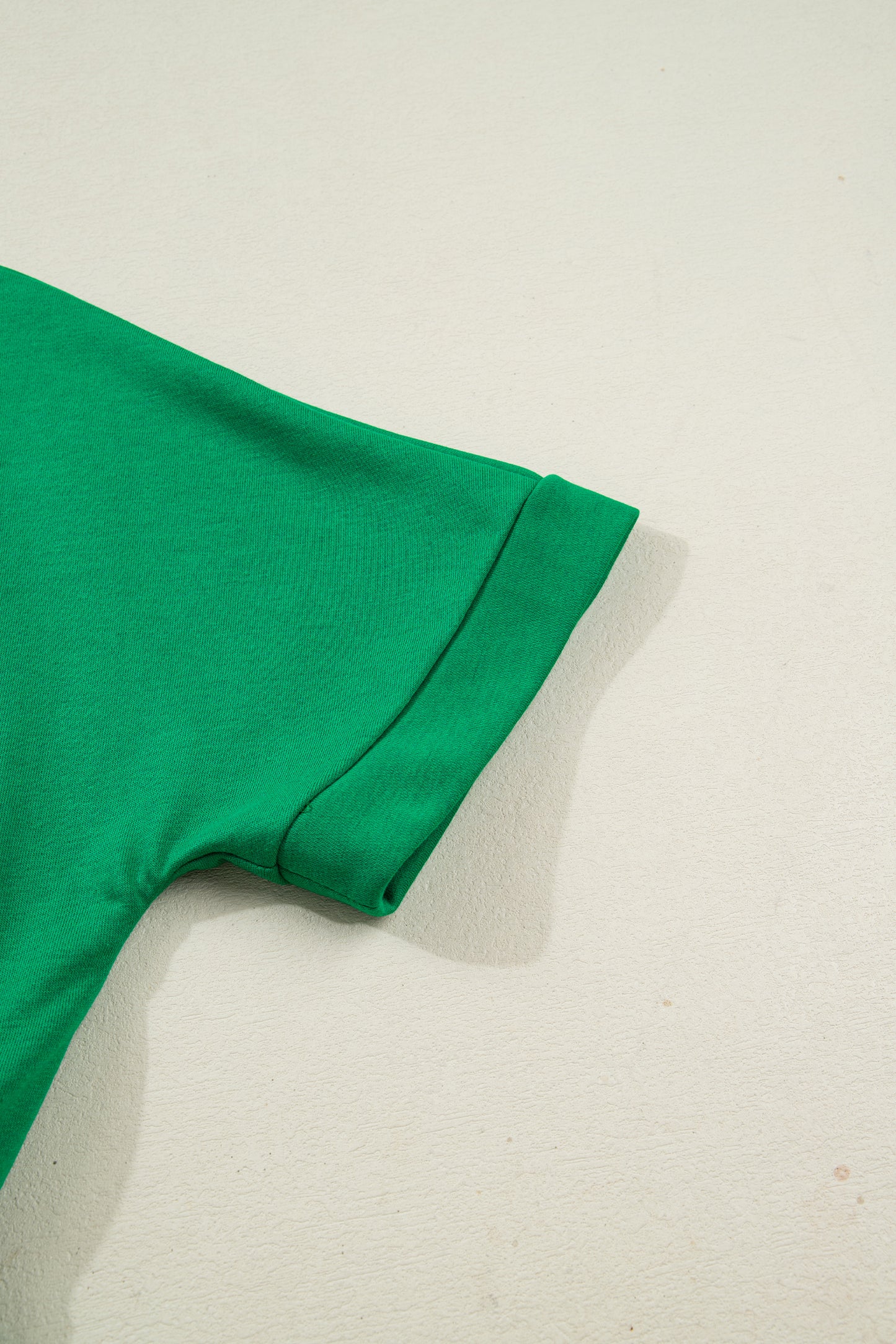 Women's Green Half Zip Short Sleeve Summer Mini Dress