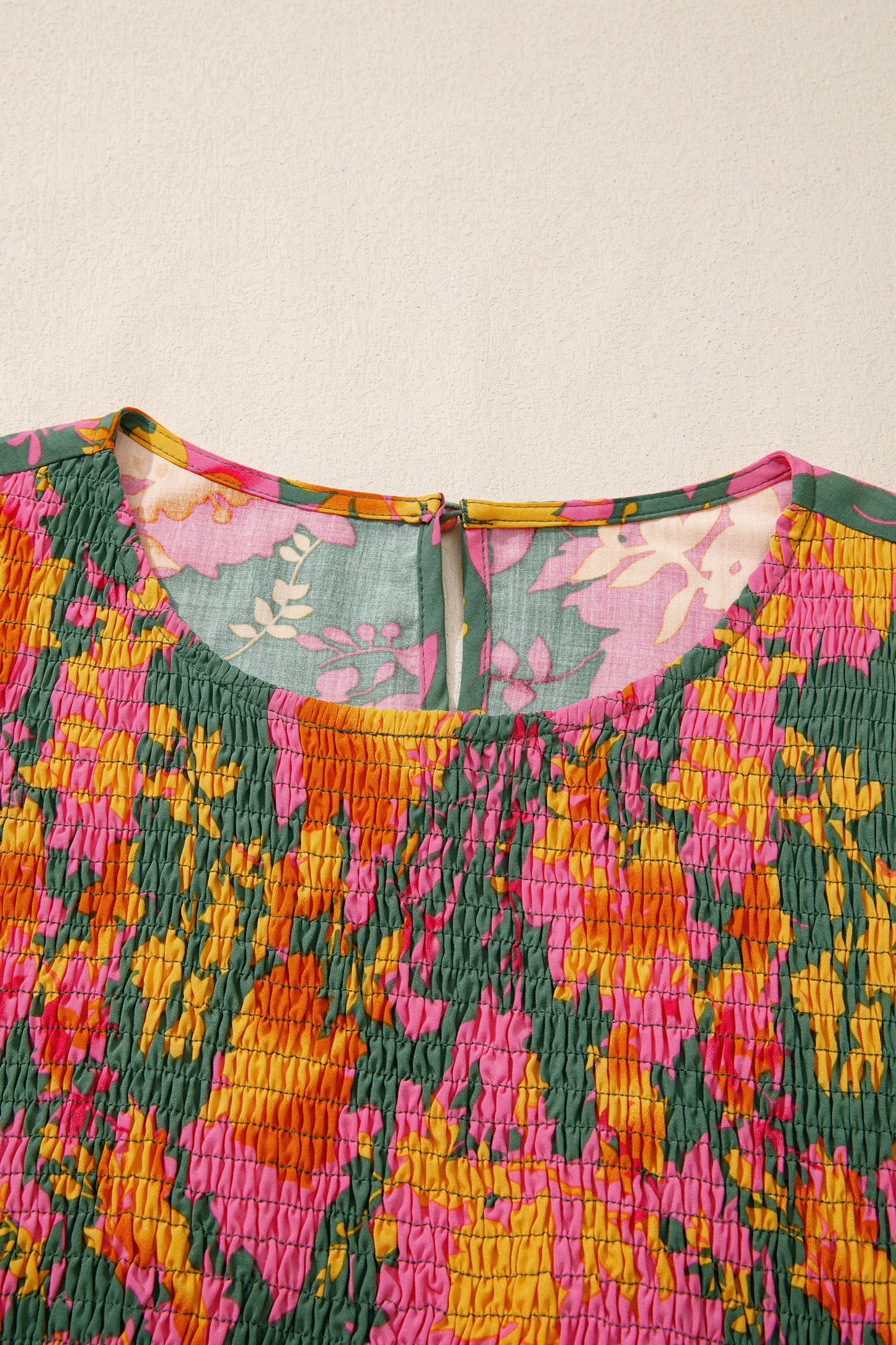 Women's Multicolour Floral Long Sleeve Summer Mini Dress