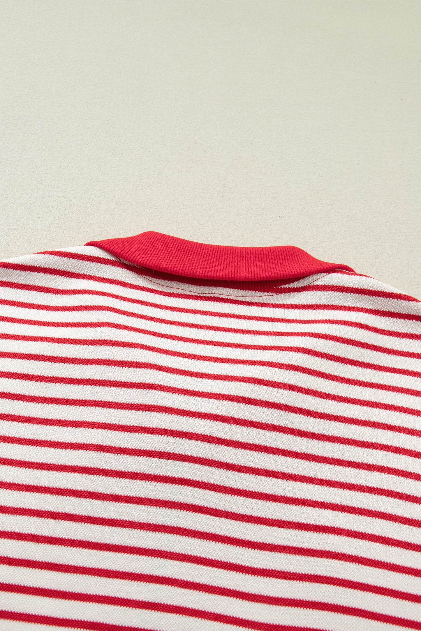 Women's Red Stripe Summer Mini Dress with Pockets