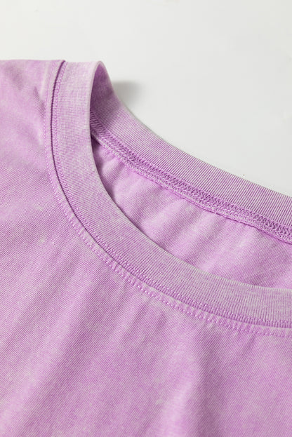 Women's Purple Pocketed Summer Midi Dress
