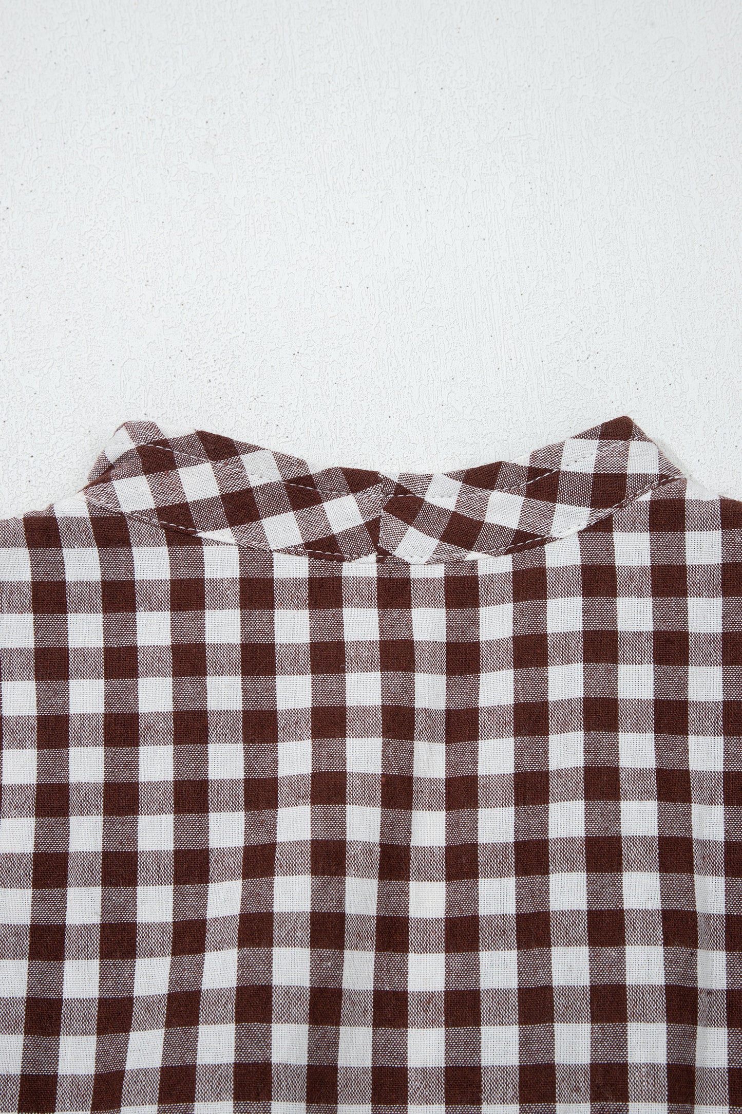 Women's Coffee Plaid Print Sleeveless Summer Midi Dress